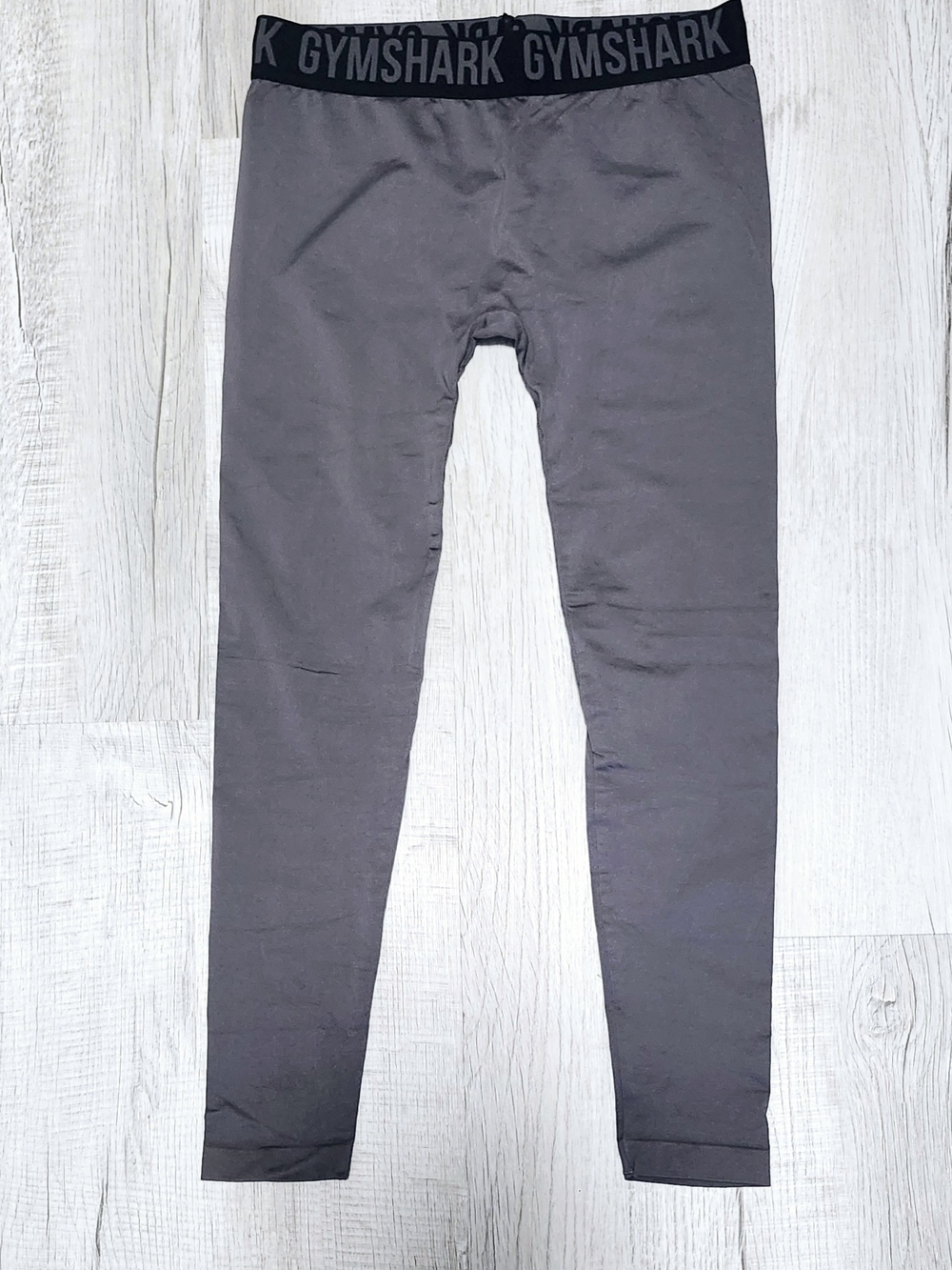 Gymshark Charcoal, Olove, And Gray Logo Waistband Leggings